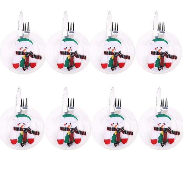 8 pcs/set sachets for cutlery three design santa claus reindeer snowman for the table of christmas decorations kitchen tools
8 pcs/set sachets for cutlery three design santa claus reindeer snowman for the table of christmas decorations kitchen tools