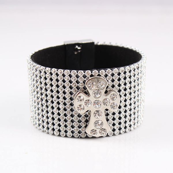 rhinestone crystal bling wide wrap bracelets suede leather wrap magnetic bracelet wristband cross charm bangles, Golden;silver
rhinestone crystal bling wide wrap bracelets suede leather wrap magnetic bracelet wristband cross charm bangles, Golden;silver