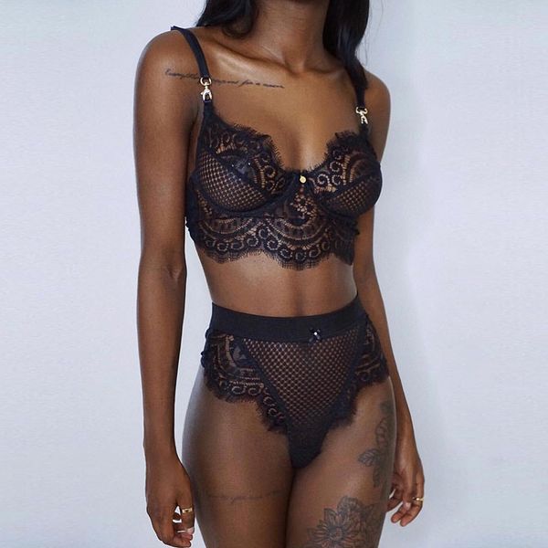 bkld lace bra set push up unlined bralette lingerie and bottom two pieces sets mesh transparent women underwear set, Red;black
bkld lace bra set push up unlined bralette lingerie and bottom two pieces sets mesh transparent women underwear set, Red;black