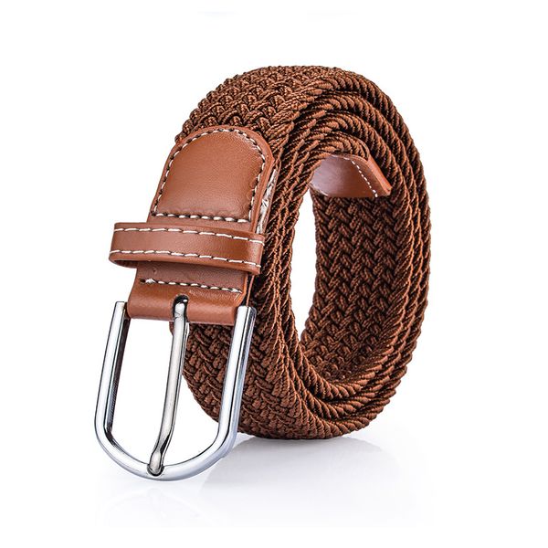 men/women's knitted belt casual canvas pin buckle belt male female fashion elastic wild youth waistband, Black;brown
men/women's knitted belt casual canvas pin buckle belt male female fashion elastic wild youth waistband, Black;brown