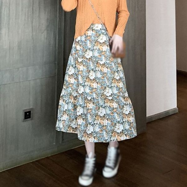 2020 new women vintage floral long skirt summer oil painting style high waist a-line skirt, Black
2020 new women vintage floral long skirt summer oil painting style high waist a-line skirt, Black