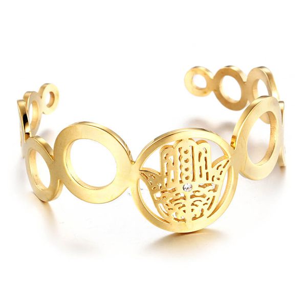new gold color silver color women's bangle fashion hand charm stainless steel cuff bangle bracelet accessory gift, Black
new gold color silver color women's bangle fashion hand charm stainless steel cuff bangle bracelet accessory gift, Black
