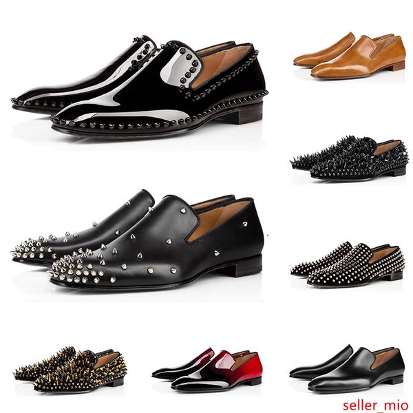 2020 men luxury designer loafers casual shoes triple black red matte patent leather spike sneakers for business wedding flat bottoms
2020 men luxury designer loafers casual shoes triple black red matte patent leather spike sneakers for business wedding flat bottoms
