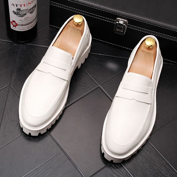 british design men casual business wedding formal dress breathable cow leather shoes slip on lazy shoe summer platform loafers, Black
british design men casual business wedding formal dress breathable cow leather shoes slip on lazy shoe summer platform loafers, Black