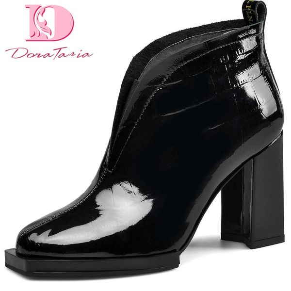 doratasia new arrivals square toe chunky high heels ankle boots woman shoes slip on autumn winter shoes women boots, Black
doratasia new arrivals square toe chunky high heels ankle boots woman shoes slip on autumn winter shoes women boots, Black