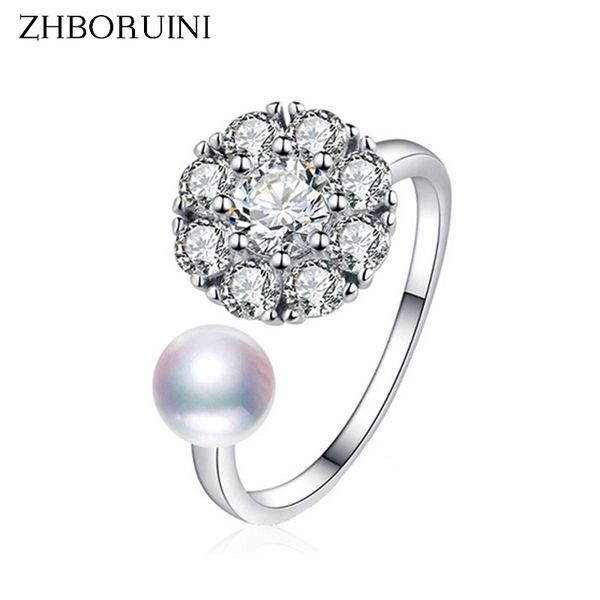 zhboruini 2019 new fine pearl ring rotate zircon natural freshwater pearl jewelry spinning 925 silver rings for women gift, Golden;silver
zhboruini 2019 new fine pearl ring rotate zircon natural freshwater pearl jewelry spinning 925 silver rings for women gift, Golden;silver
