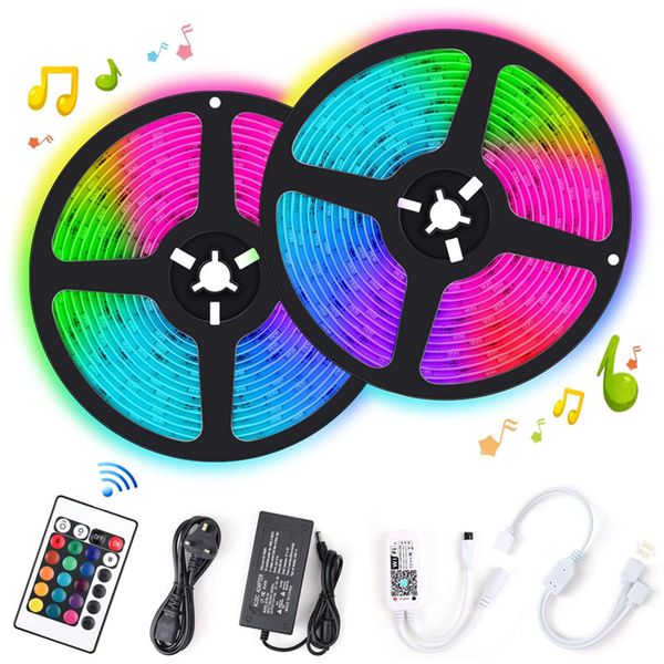 gift wrap bluetooth led strip lights 10m rgb smd flexible ribbon waterproof light tape diode control
gift wrap bluetooth led strip lights 10m rgb smd flexible ribbon waterproof light tape diode control