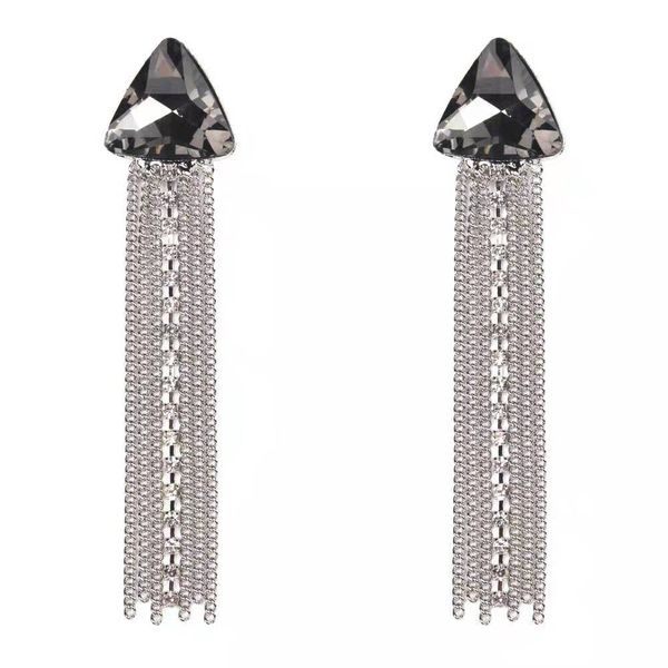tassels diamonds dangle earrings for women luxury silver tassel triangle crystal link chains chandelier earring engagement wedding jewelry
tassels diamonds dangle earrings for women luxury silver tassel triangle crystal link chains chandelier earring engagement wedding jewelry