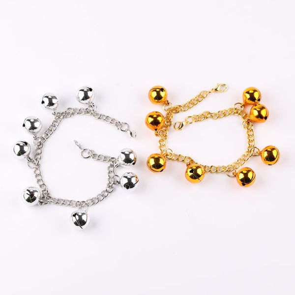 super ringing children's dance bells, bold chain bracelets, bells, gold and silver bells, Black
super ringing children's dance bells, bold chain bracelets, bells, gold and silver bells, Black