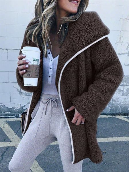 new designer women faux fur long coat hooded zipper fly donna fur cardigan female fashion casual, Black
new designer women faux fur long coat hooded zipper fly donna fur cardigan female fashion casual, Black