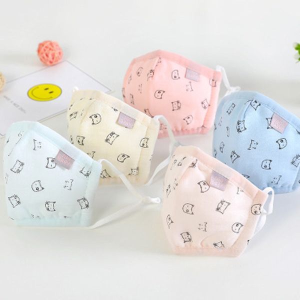 children face mask earloops anti dust mouth mask for kid applicable cartoon cotton kids masks washable child masks by dhl