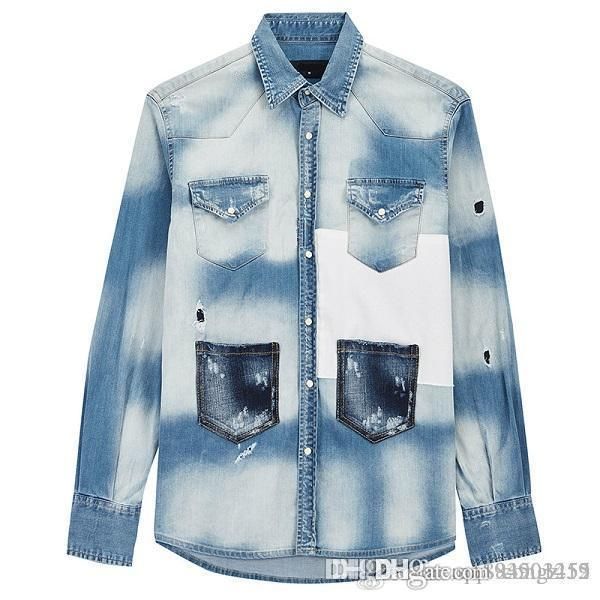 2020 new fashion autumn winter mens designer jackets washed patchwork distressed denim man slim streetwear hip hop coat size -3xl, White;black
2020 new fashion autumn winter mens designer jackets washed patchwork distressed denim man slim streetwear hip hop coat size -3xl, White;black