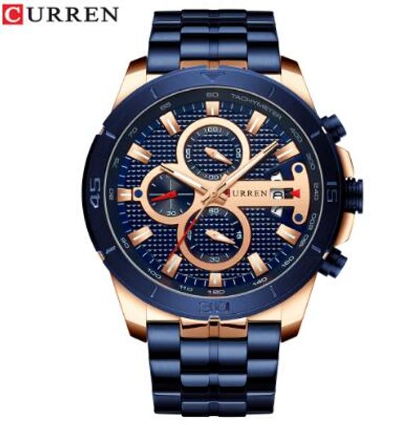 curren business men watch brand luxury stainless steel wrist watch chronograph army military quartz watches relogio masculino, Slivery;brown
curren business men watch brand luxury stainless steel wrist watch chronograph army military quartz watches relogio masculino, Slivery;brown
