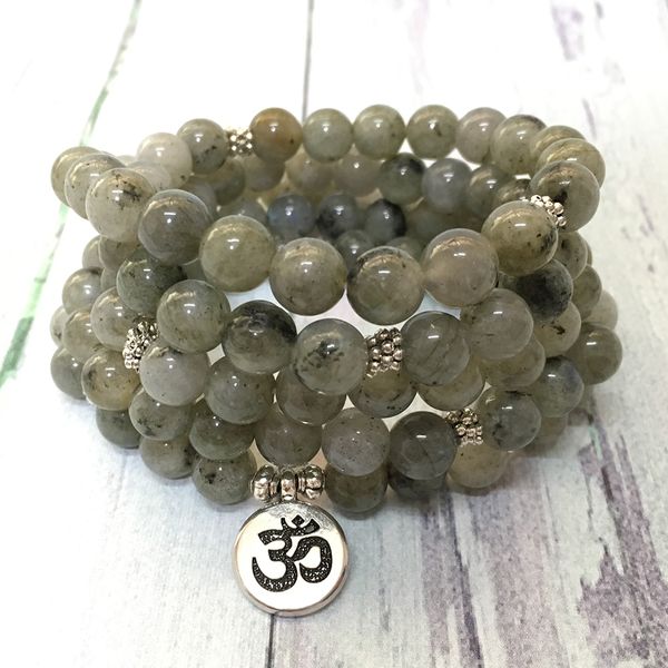 mg0584 natural labradorite 108 mala women`s necklace 8 mm gemstone ohm charm bracelet personal power yoga bracelet, Black
mg0584 natural labradorite 108 mala women`s necklace 8 mm gemstone ohm charm bracelet personal power yoga bracelet, Black