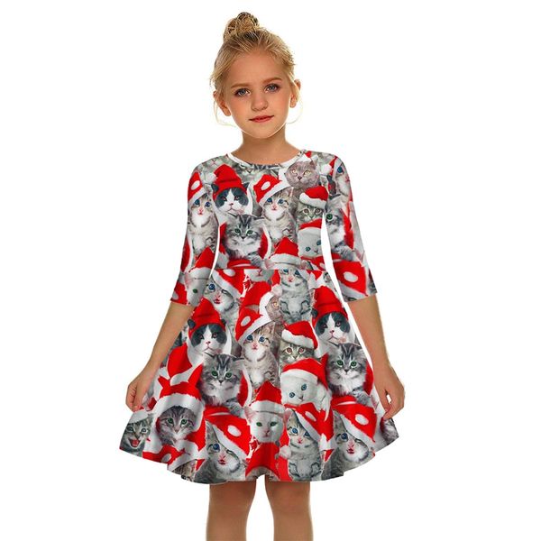 christmas cute cat a-line 3d printed baby teens girls dress summer dresses fashion pleated dress, Red;yellow
christmas cute cat a-line 3d printed baby teens girls dress summer dresses fashion pleated dress, Red;yellow