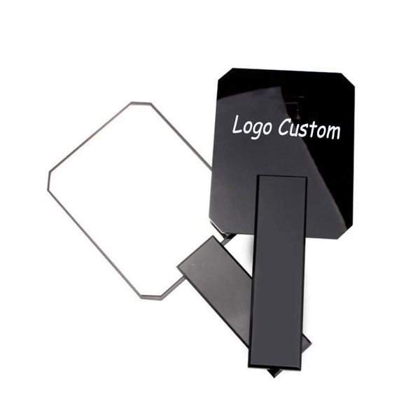 beautiful black/white customized logo hand mirror square acrylic hand mirror gift for girls
beautiful black/white customized logo hand mirror square acrylic hand mirror gift for girls