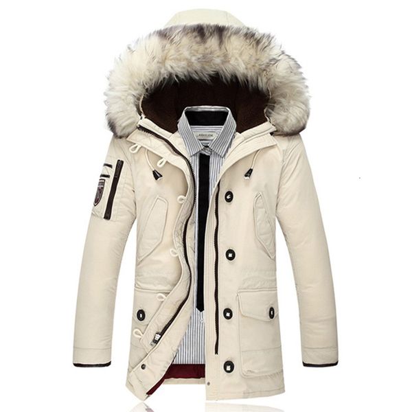 men 2019 winter outdoor warm white duck down jacket parkas men fashion casual big fur collar thicken hooded jackets coats, Black
men 2019 winter outdoor warm white duck down jacket parkas men fashion casual big fur collar thicken hooded jackets coats, Black