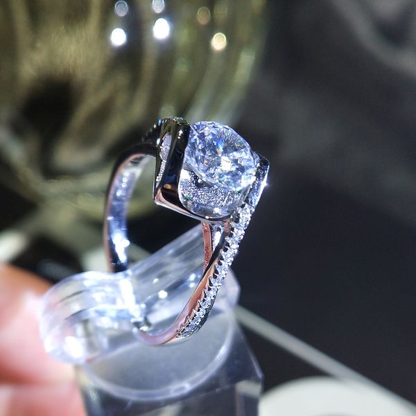 romantic promise heart finger ring 100% real 925 sterling silver wedding rings for women 6mm cubic zirconia jewelry gift xr374, Slivery;golden
romantic promise heart finger ring 100% real 925 sterling silver wedding rings for women 6mm cubic zirconia jewelry gift xr374, Slivery;golden