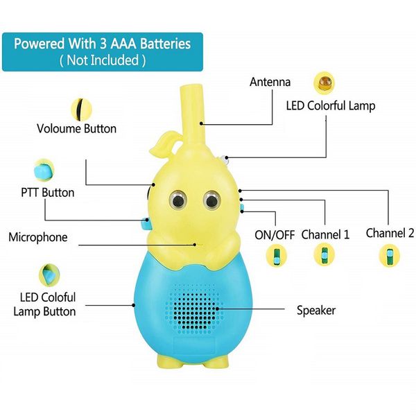 2pcs cartoon colorful led gifts radio handheld 2 way intercom long range adventures christmas kids toy walkie talkie outdoor
2pcs cartoon colorful led gifts radio handheld 2 way intercom long range adventures christmas kids toy walkie talkie outdoor