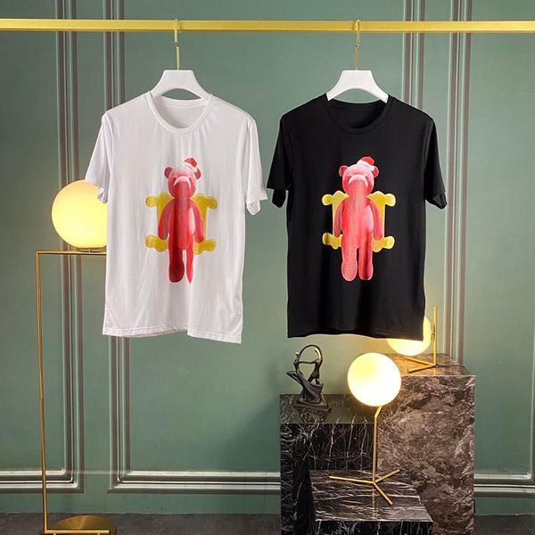 2020 luxury europe italy cartoon bear luxury tshirt fashion men women designer t shirt cotton tee top, White;black
2020 luxury europe italy cartoon bear luxury tshirt fashion men women designer t shirt cotton tee top, White;black