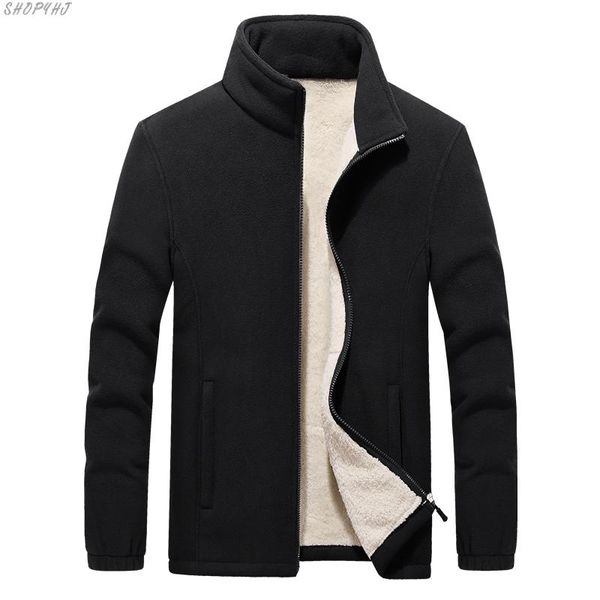 men's polar fleece jackets thicken warm coat big size winter new stand collar, Black;brown
men's polar fleece jackets thicken warm coat big size winter new stand collar, Black;brown