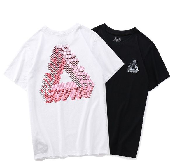 palaces classic tide brand t-shirt mens designer t-shirt printed short-sleeved men and women couple t-shirt fashion sweatshirt, White;black