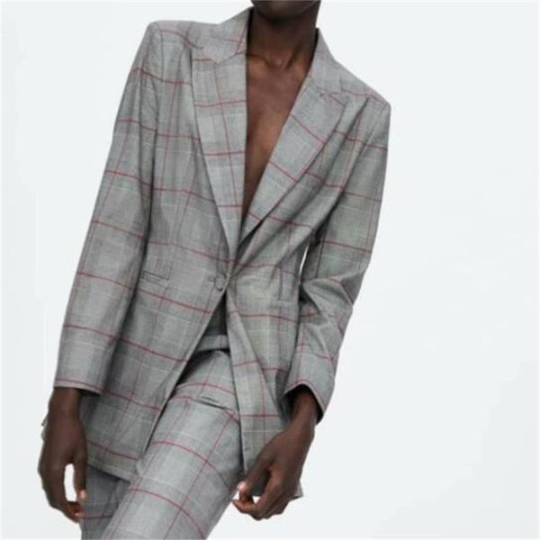 женщины plaid печати мода ретро серый длинные blazer осень длинный рукав одной пуговицей полосатый coat костюмы верхняя одежда офис n489, White;black
женщины plaid печати мода ретро серый длинные blazer осень длинный рукав одной пуговицей полосатый coat костюмы верхняя одежда офис n489, White;black