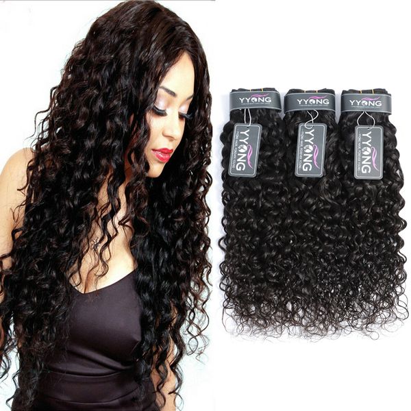 unprocessed brazilian virgin human hair water wave 3pcs 7a bundles wefts hair extensions natural malaysian indian peruvian curly hair weave, Black
unprocessed brazilian virgin human hair water wave 3pcs 7a bundles wefts hair extensions natural malaysian indian peruvian curly hair weave, Black