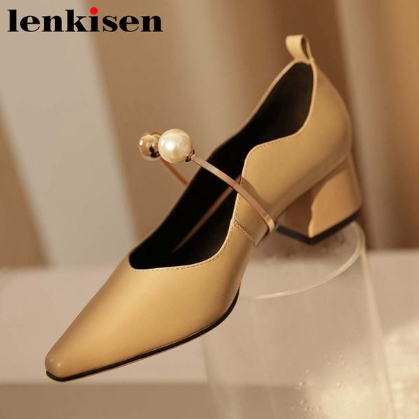 dress shoes lenkisen natural leather small square toe med heels mary janes pearl decorations streetwear beauty lady party dating pumps l12, Black
dress shoes lenkisen natural leather small square toe med heels mary janes pearl decorations streetwear beauty lady party dating pumps l12, Black