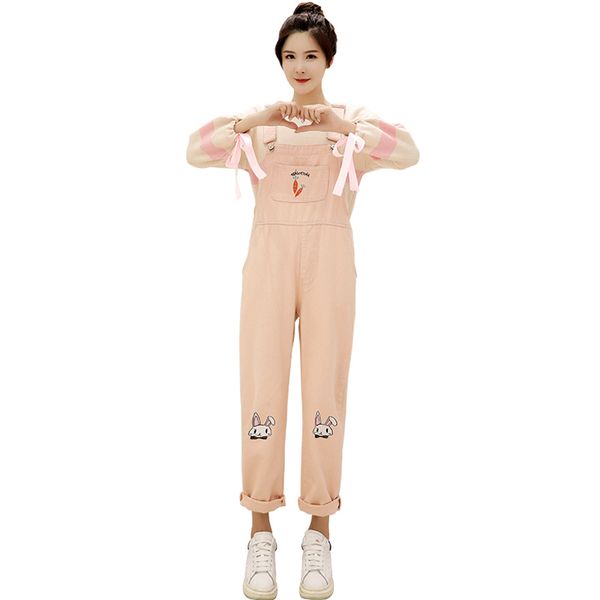 women's jeans embroidery female rompers harajuku fruit loose high waist bib pants vintage jumpsuit fashion overalls, Blue
women's jeans embroidery female rompers harajuku fruit loose high waist bib pants vintage jumpsuit fashion overalls, Blue