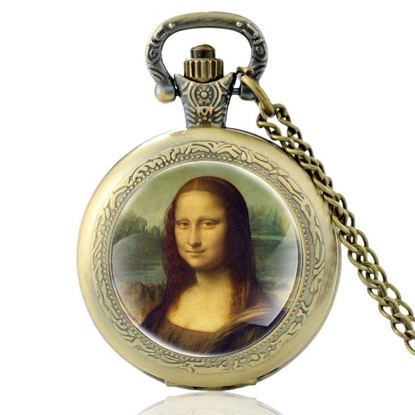 vintage da vinci works mona lisa glass dome quartz pocket watch classic men women bronze necklace pendant gifts, Slivery;golden
vintage da vinci works mona lisa glass dome quartz pocket watch classic men women bronze necklace pendant gifts, Slivery;golden