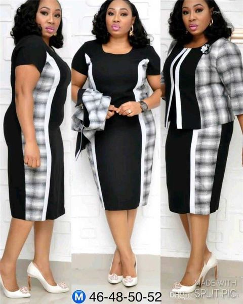 tracksuits plaid panelled two piece dresses applique half sleeved crew neck designer female tracksuits plus size women, White
tracksuits plaid panelled two piece dresses applique half sleeved crew neck designer female tracksuits plus size women, White