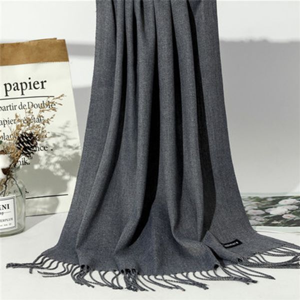 лик женщины кашемир шарф теплый шаль платок женщин пашмины платок шерстяной палантин голова шея длинная зима шарф женщин дамы 2019, Blue;gray