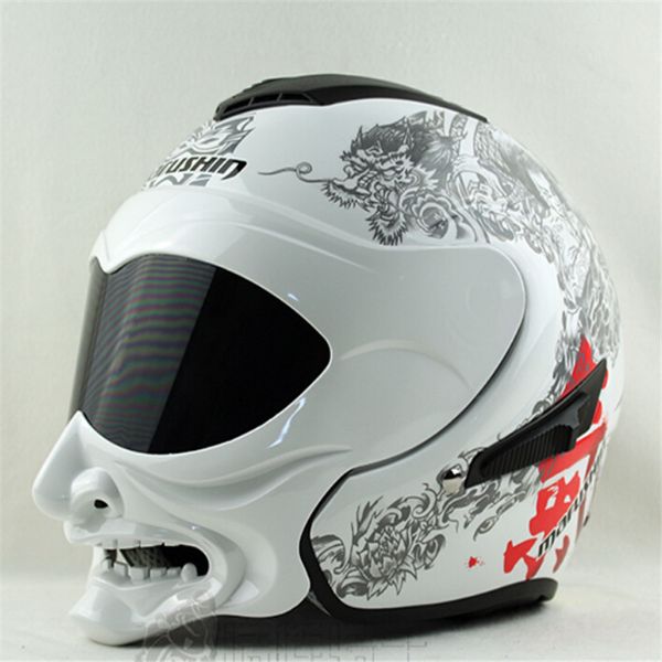 genuine white and black gas marushin helmet motorcycle helmet samurai half face double lens marushinc609
genuine white and black gas marushin helmet motorcycle helmet samurai half face double lens marushinc609