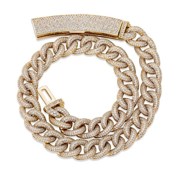 fashion 13mm 16" gold plated bling ice out cz stone cuban chain necklace for men women gift, Silver
fashion 13mm 16" gold plated bling ice out cz stone cuban chain necklace for men women gift, Silver