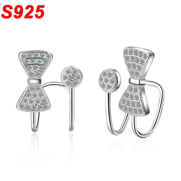 minimalist 925 sterling silver small ear cuff clip no piercing micro pave cz bow earcuff earrings girls kids child se044
minimalist 925 sterling silver small ear cuff clip no piercing micro pave cz bow earcuff earrings girls kids child se044