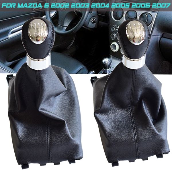 5 6 speed manual car gear shift knob lever headball with gaiter boot cover for 6 2002 2003 2004 2005 2006 2007 car styling
5 6 speed manual car gear shift knob lever headball with gaiter boot cover for 6 2002 2003 2004 2005 2006 2007 car styling