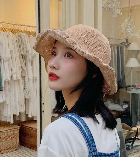 fisherman women's fashionable versatile thin travel knitted bucket bucket hat sunshade basin hat small face, Blue;gray
fisherman women's fashionable versatile thin travel knitted bucket bucket hat sunshade basin hat small face, Blue;gray