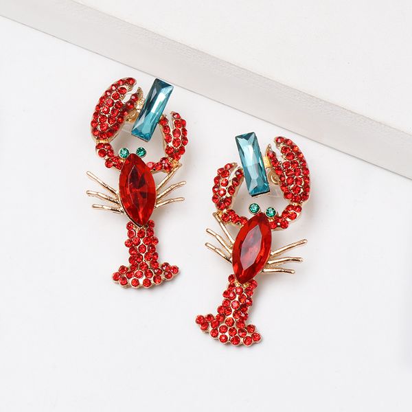 orangelili earrings bohemian multicolor animal lobster shaped crystal dangle earrings statement jewelry drop og009, Silver
orangelili earrings bohemian multicolor animal lobster shaped crystal dangle earrings statement jewelry drop og009, Silver