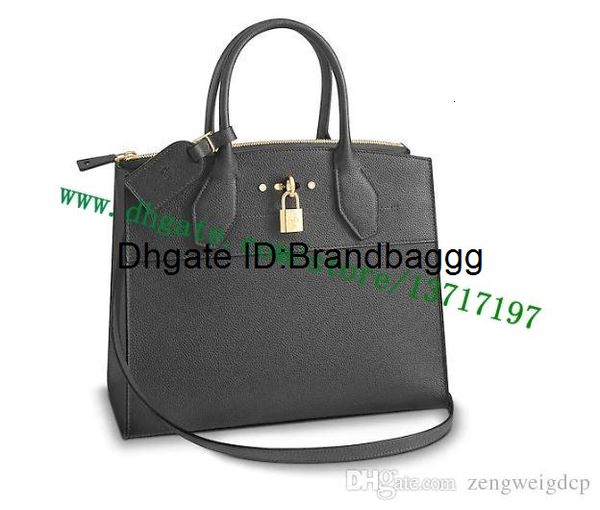 grade lady real calf leather handbag ciity steamer mm m51897 solid black women handle bag
grade lady real calf leather handbag ciity steamer mm m51897 solid black women handle bag