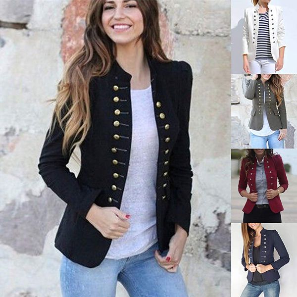 wipalo women jacket coat 2019 autumn fashion short coat double-breasted outerwear ladies clothes plus size 5xl, Black;brown
wipalo women jacket coat 2019 autumn fashion short coat double-breasted outerwear ladies clothes plus size 5xl, Black;brown