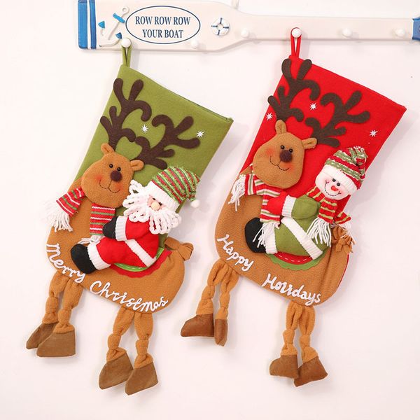 5 pcs/lot cartoon style santa claus snowman xmas christmas gift bags stockings santa sacks winter decorations for home tree 2018
5 pcs/lot cartoon style santa claus snowman xmas christmas gift bags stockings santa sacks winter decorations for home tree 2018