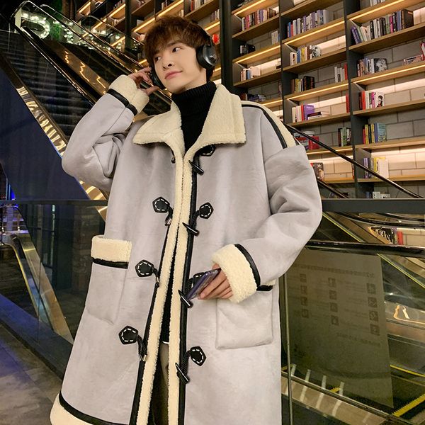 winter men's long waterproof parkas snow jackets leisure chamois thicken lamb cotton-padded clothes cattle buckle overcoat m-3xl, Black
winter men's long waterproof parkas snow jackets leisure chamois thicken lamb cotton-padded clothes cattle buckle overcoat m-3xl, Black