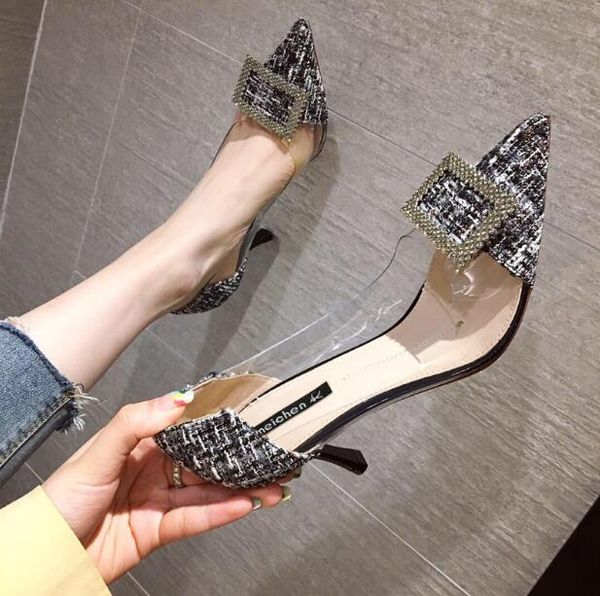 designer woman high heel shoes small fresh stiletto dress shoes slip-on celebrity middle heel 7 cm pointed toes party shoes, Black
designer woman high heel shoes small fresh stiletto dress shoes slip-on celebrity middle heel 7 cm pointed toes party shoes, Black