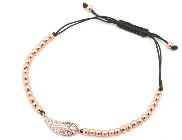 gold silver micro pave cz cubic zirconia rope adjusted copper beads bracelet xy43 feather charm braided bangles women, Black
gold silver micro pave cz cubic zirconia rope adjusted copper beads bracelet xy43 feather charm braided bangles women, Black