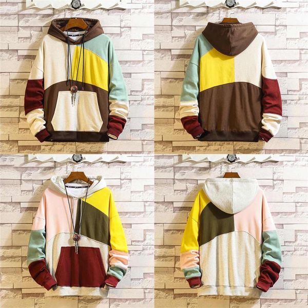 winter large size loose plus velvet hooded long sleeve hoodie men fashion creative color block stitching mens hoodie, Black
winter large size loose plus velvet hooded long sleeve hoodie men fashion creative color block stitching mens hoodie, Black