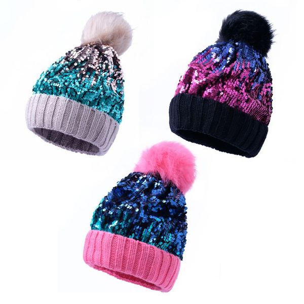 new sequined knit beanie hat women hairball thick shiny hats winter wool cap, Blue;gray
new sequined knit beanie hat women hairball thick shiny hats winter wool cap, Blue;gray
