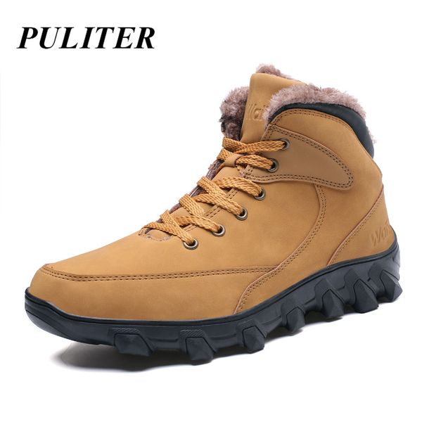 winter super warm men boots casual waterproof fashion ankle boots outdoor plush working snow for men shoes botas putiler, Black
winter super warm men boots casual waterproof fashion ankle boots outdoor plush working snow for men shoes botas putiler, Black
