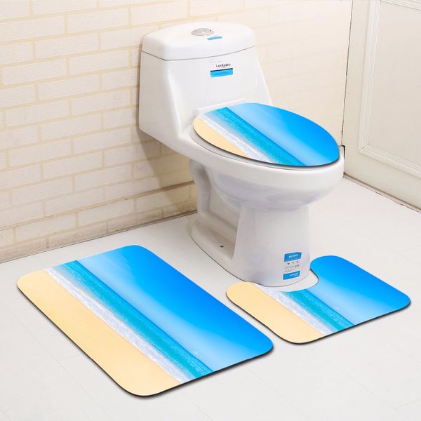 the 3 sets bathroom carpet mat and toilet seat cover with beach blue sky 50*80cm wc non-slip mat and toilet seat cover bath
the 3 sets bathroom carpet mat and toilet seat cover with beach blue sky 50*80cm wc non-slip mat and toilet seat cover bath