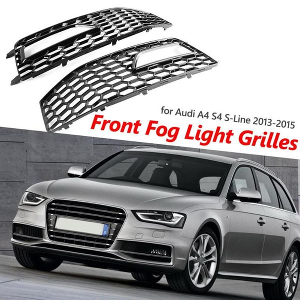 vodool 2pcs front bumper fog light grilles portable delicate design hit color grills for a4 s4 s-line 2013-2015
vodool 2pcs front bumper fog light grilles portable delicate design hit color grills for a4 s4 s-line 2013-2015